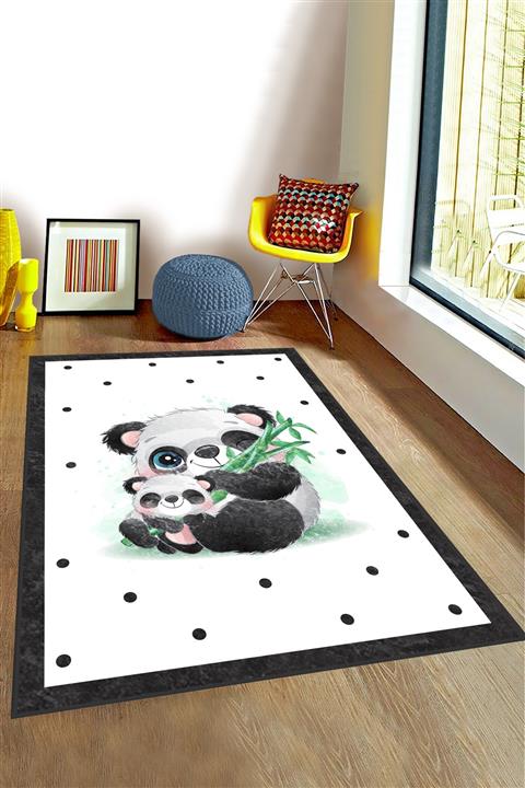 Bebişim Halı Panda Desenli Bi144 Çocuk Odası Halısı