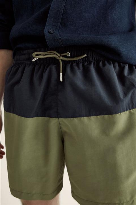 Massimo Dutti Erkek Blok Renkli Deniz Şortu 00306289