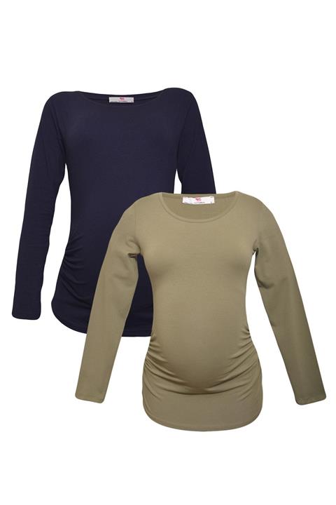 MYRA by LuvmaBelly Luvmabelly Myra2302_2307 Hamile Tshirt Seti