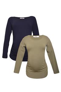 MYRA by LuvmaBelly Luvmabelly Myra2302_2307 Hamile Tshirt Seti