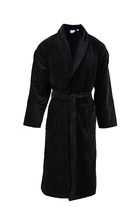 Lucy and Home Unisex Siyah Bornoz