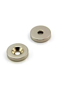 Dünya Magnet 5 Adet 12mm X 7/3,5mm X 3mm Havşa Delikli Güçlü Neodyum Mıknatıs