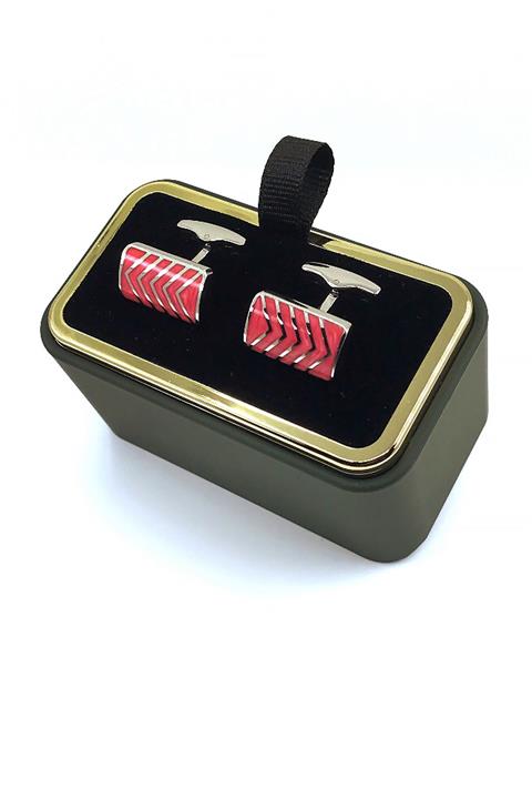 La Pescara Pembe Dikdörtgen Kol Düğmesi Kd444