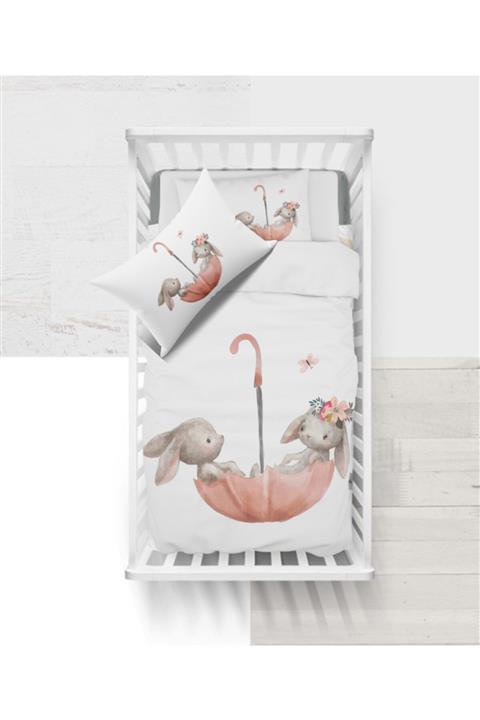 ZANOY Bebek Nevresim Takımı Ranforce-tavşanlar