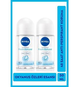 Nivea Fresh Roll On Deodorant 50Ml Kadın 2'Li Avantaj Paketi