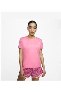 Nike Kadın Pembe Miler Short-sleeve Running Top Tişört