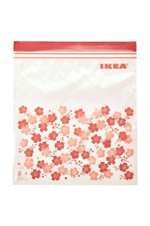 IKEA Istad Kilitlenebilir Buzdolabı Poşeti - 25 Adet - Pembe