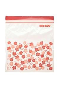 IKEA Istad Kilitlenebilir Buzdolabı Poşeti - 25 Adet - Pembe