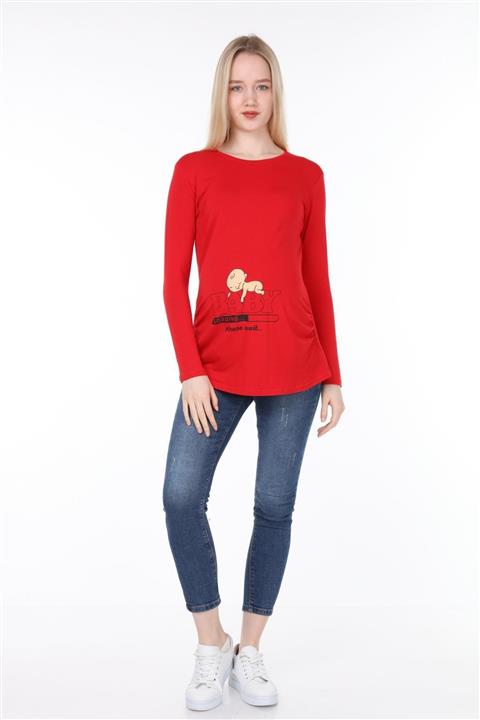 Işşıl Bebek Yükleniyor Viskon Hamile Uzun Kol T-shirt