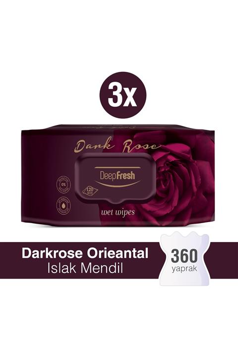 Deep Fresh Oriental Islak Mendil Darkrose 3 x 120 Yaprak