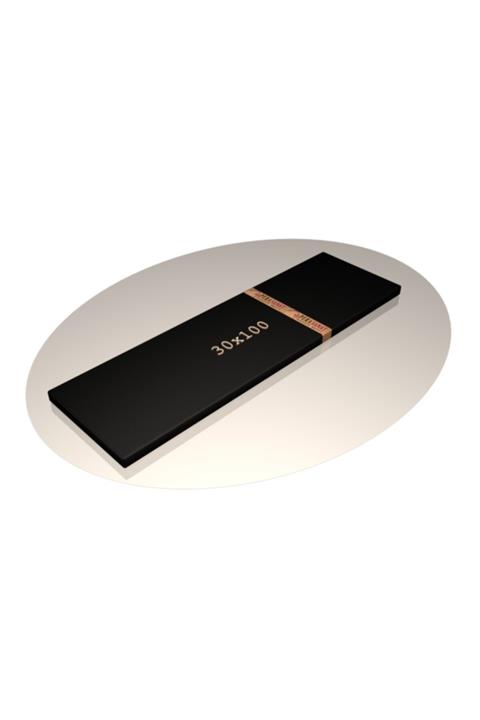Pera Sanat 30x100 cm Siyah Duble Şase Premium Tuval  370