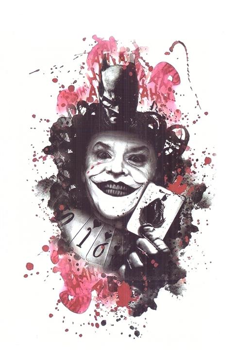 Store&Tattoo Joker Geçici Dövme Orta Boy 21x15 Cm