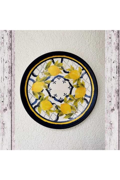 Pretaporter Sıra Limonlu Duvar Tabağı