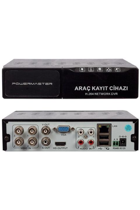 Powermaster Pm-4104mvr Mobil Dvr 4'lü Kayıt Cihazı