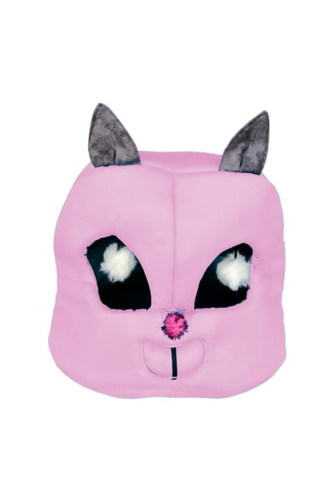 Flipper Pet Flipper Kedi Kafası Şekilli Kedi Yatağı 45 Cm Pudra