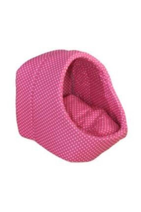 POTİPET Yıkanabilir Kedi Mağarası Ve Yatağı Pembe 50x40