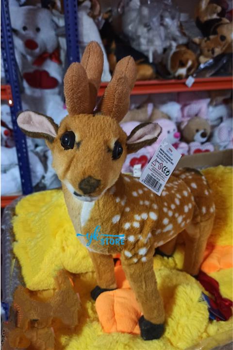 YKSTORE Sevimli Peluş Geyik Ayakta 35 Cm