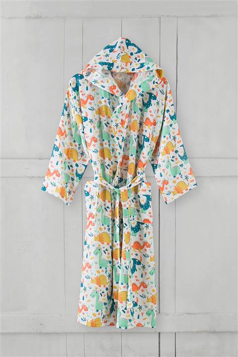 Lunanino Yetişkin Tek Bornoz Dino - L/xl Beden