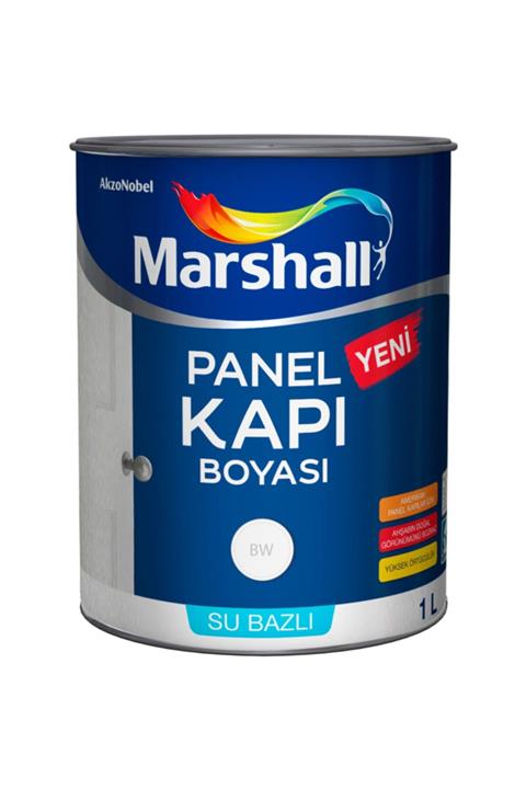 Marshall Su Bazlı Panel Amerikan Kapı Boyası 1 Lt Mahlep