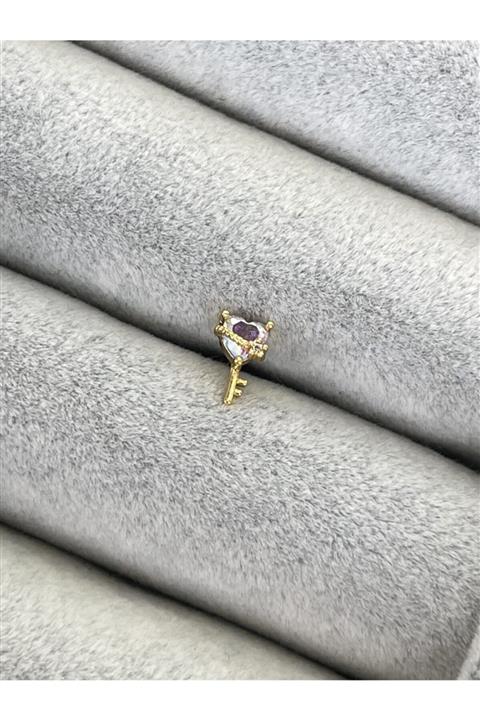 denizden silver Steril Çelik Anahtar Piercing