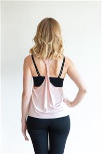 Yogabu Kadın Pembe Sırt Detaylı Ivy T-shirt