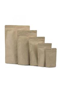 onlinepoşet Kraft Alüminyum Kilitli Doypack 250 Adet - 16x27 Cm