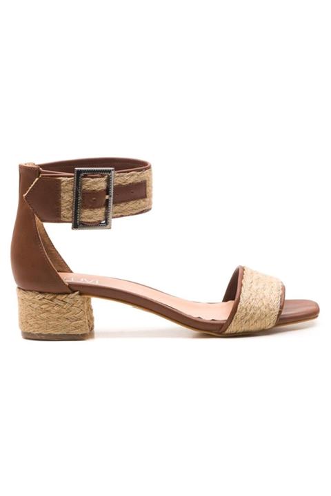 LuviShoes 130 Taba Kadın Sandalet