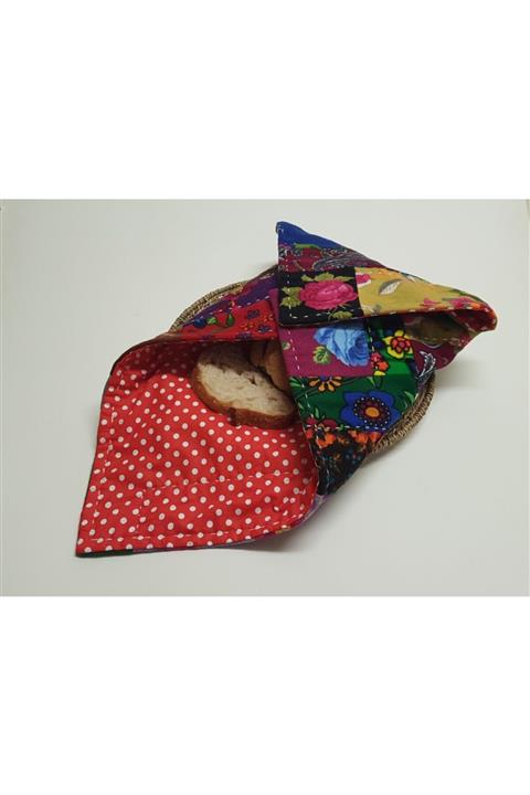 BEGÜLDAN Kırkyama Divitin Ekmeklik Ekmek Örtüsü - Ekmek Bohçası Beg_3598