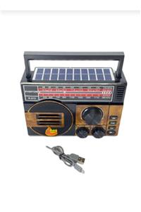 Everton Solar Enerjili Bluetooth Usb/sd/aux/fm 3 Band Radyo Nostalji Müzik Kutusu Rt-872