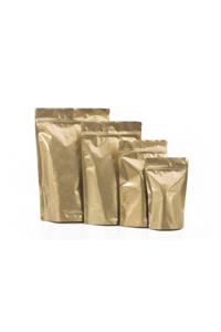 onlinepoşet Gold Alüminyum Kilitli Doypack 100 Adet - 11x18,5 Cm