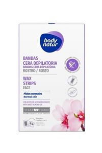 Body Natur Yüz Bölgesi Ağda Bandı Normal Ciltler Için 12'li Ağda Bantları - Wax Strips Face Normal Skin