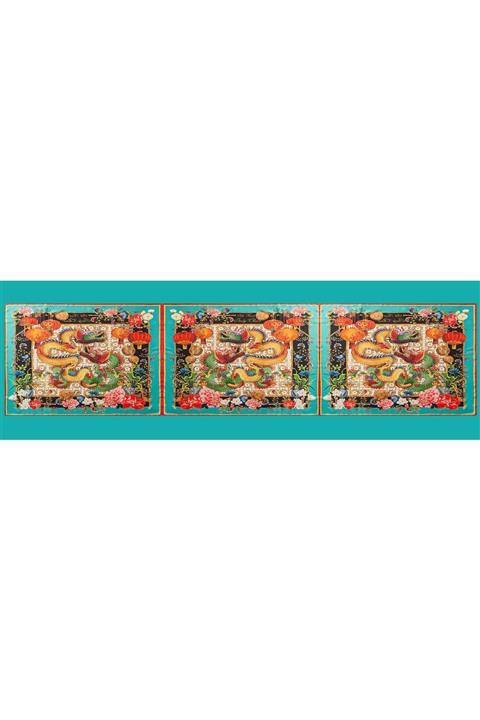 Elif Töngel Mint Yeşili Motif Baskılı Pareo