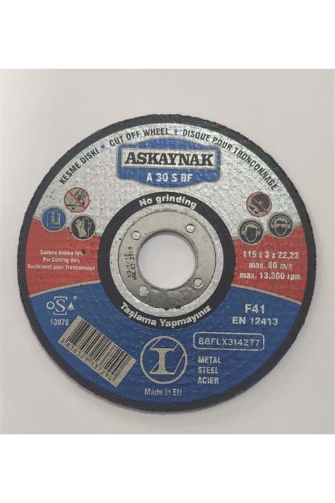 Askaynak 115x3.0x22.23 Metal Kesici