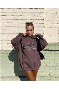 MİSS PUDRA Bhvr Oversize Hoodie Sweatshirt