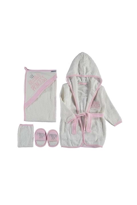 Miniworld Kız Bebek Little Princess 5 Li Bornoz Seti Pembe