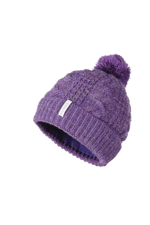 Fonem Kadın Ponponlu Simli Yünlü Nihika Bere Fo 2665 Mor