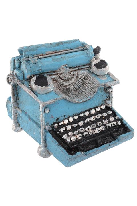 LABALABA Daktilo Mavi Renk Magnet & Buzdolabı Süsü