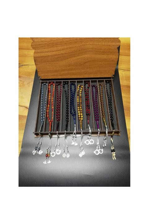 Ajans264 10 Adet Toz Kehribar Tesbih Seti