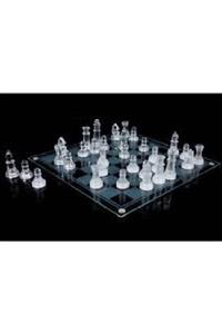 Tina Glass Chess Cam Satranç Takımı (20 Cm X 20 Cm)