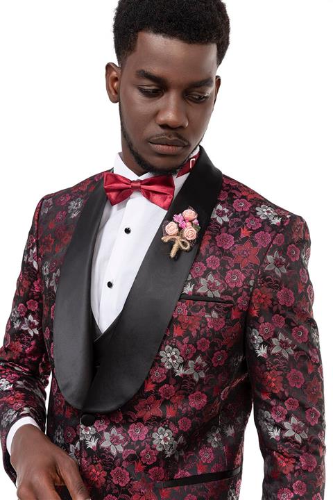 MEHMET EMİN TEKE Men's Wear Slimfit Damatlık 3'lü Takım Met Dt 005 05