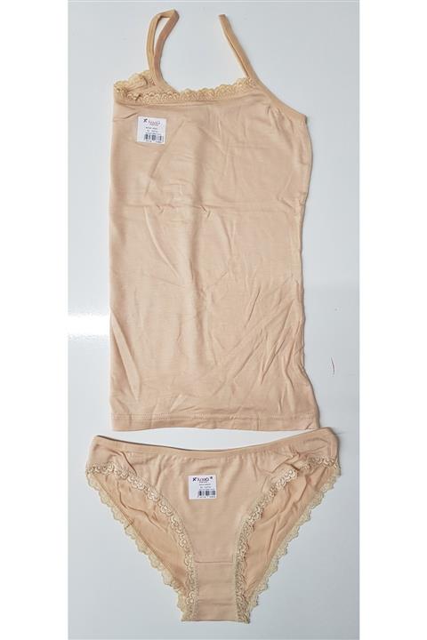 Luxxa Kadın Ten Ip Askılı Yumuşak Doku Viskon Takım