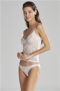 Pierre Cardin Dantelli Penye Atlet Külot / Kaşkorse Set -  393 Pudra