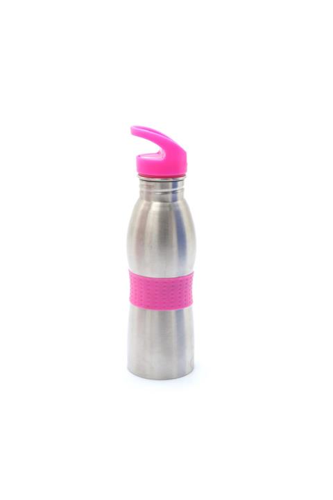 Vadi Pipetli Paslanmaz Çelik Su Matarası Pembe 600 ml