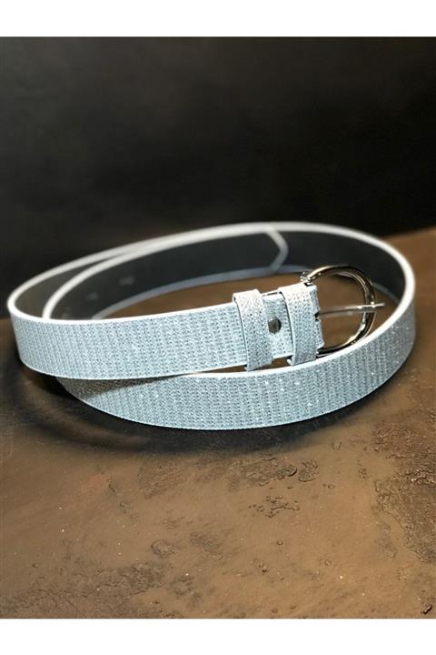 Accelonia Simli Beyaz Kemer