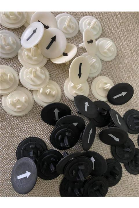 Hasyılmaz Ok Işaretli Buton Başlığı 24,5mm 210 Adet - Vinç Kumandası Vb Buton Başlığı