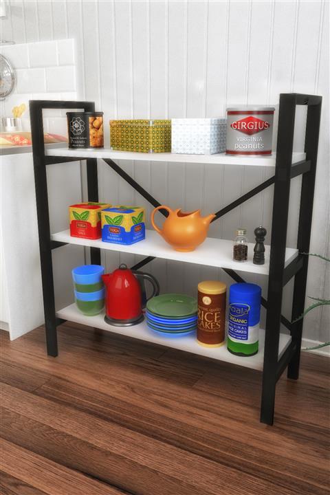 Evdemo Prestij Çok Amaçlı Mutfak Dolabı Beyaz