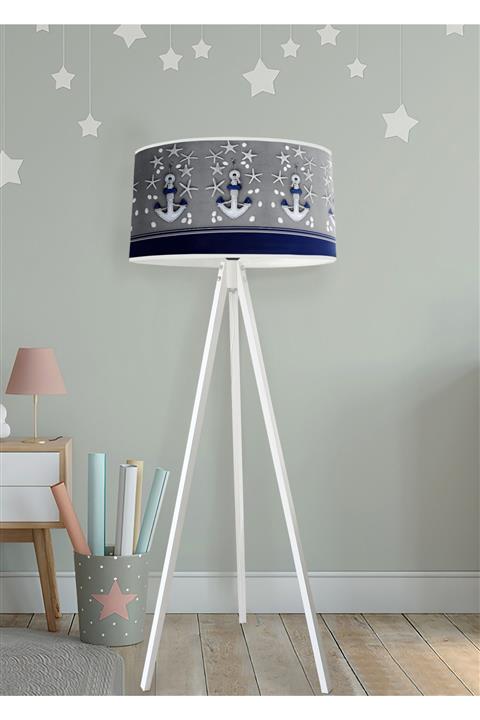 Bebişim Halı Denizci Çapalı Bi216 Çocuk Odası Lambader