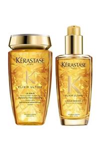 Kerastase Elixir Le Bain Şampuan 250 Ml + Parlaklık Yağı 100 Ml