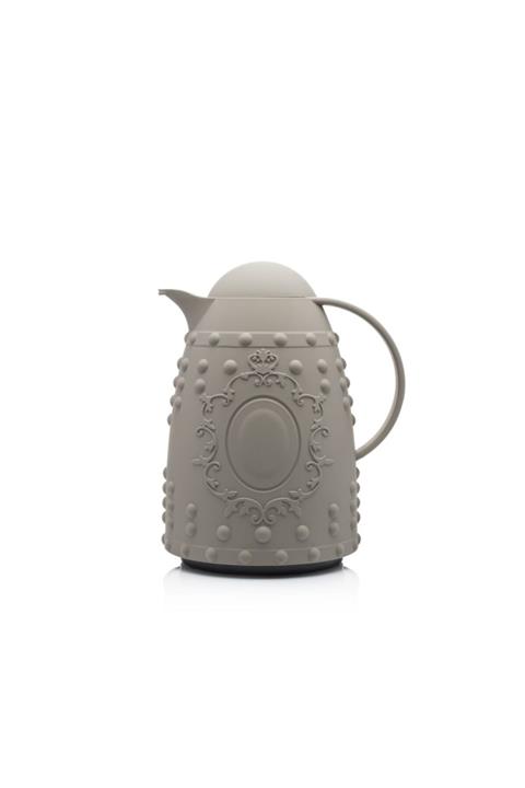 EW's Kitchenware 1 Lt Koyu Yeni Gri Rölyef Soft Touch Termos