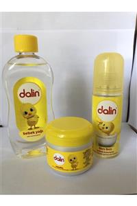 Dalin Bebek Bakım Seti ( Vazelin+ Bebek Yağı 300 ml+ Bıcı Bıcı Kolanya)